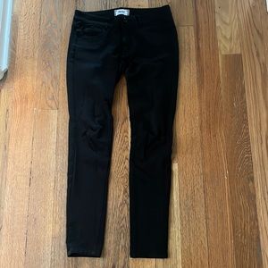 PAIGE | peg super skinny black pants